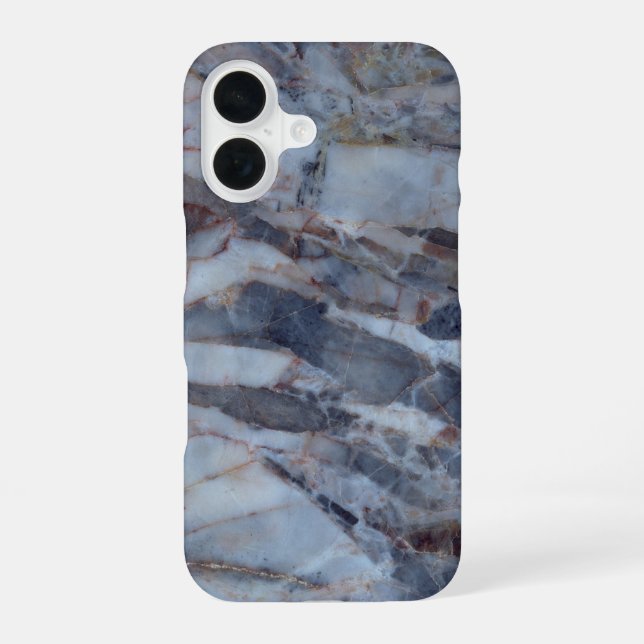 Nr. 050 Marmor iPhone 16 Hülle (Rückseite)