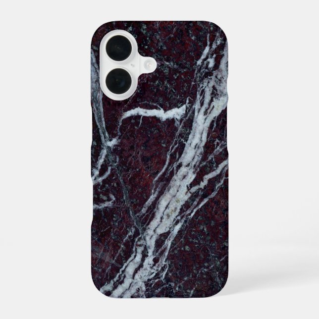 Nr. 092 Marmor iPhone 16 Hülle (Rückseite)