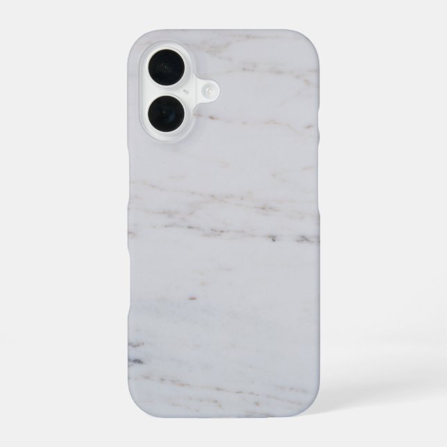 Nr. 129 Marmor iPhone 16 Hülle (Rückseite)