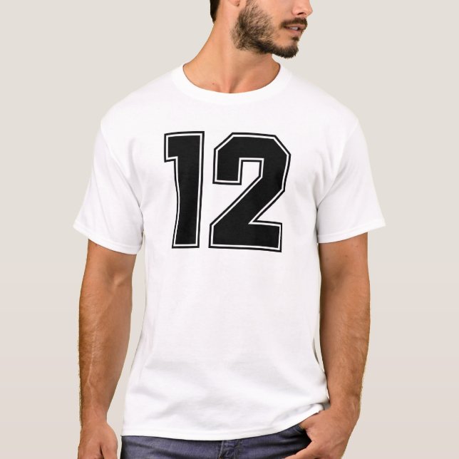 Nr. 12 frontside Druck T-Shirt (Vorderseite)