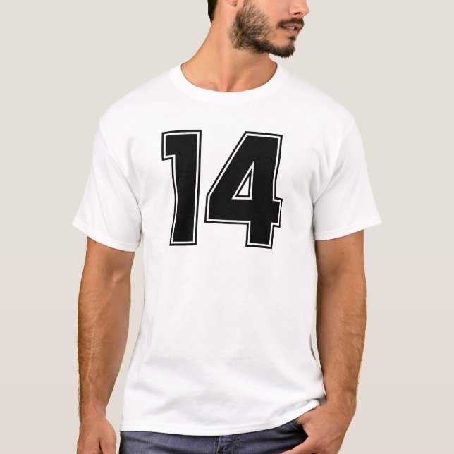 Nr. 14 frontside Druck T-Shirt (Vorderseite)