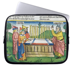 Nr. 17 1-11 Aarons Personal blüht auf dem Altar, Laptopschutzhülle