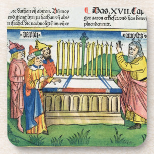 Nr. 17 1-11 Aarons Personal blüht auf dem Altar, Untersetzer