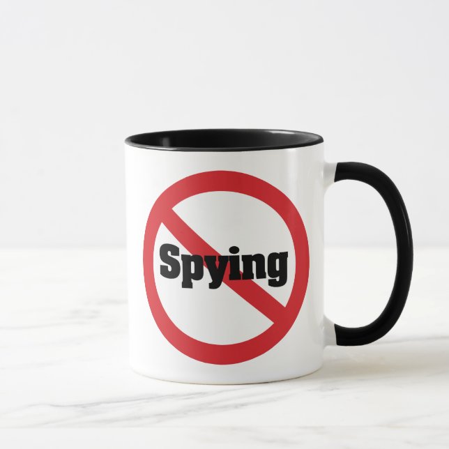 Nr. 1984 NSA Office Big Brother Spying Tasse (Rechts)