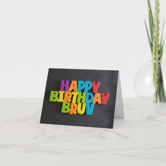 Nr.: 198 GLÜCKLICHE BIRTHDAY BRUV-Karte von TFDG Karte