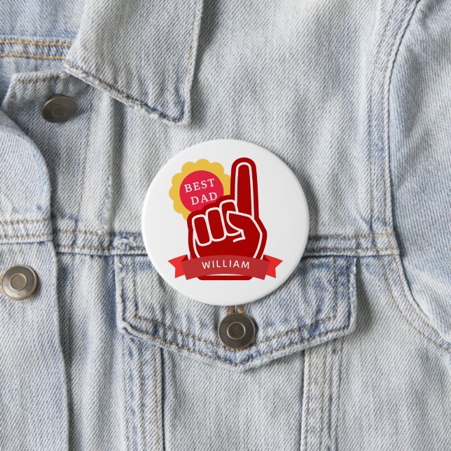 Nr. 1 Bester Vater Vatertag Geburtstag Button (Beispiel)