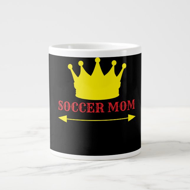 Nr. 1 Fußballmutter Jumbo-Tasse (Vorderseite)