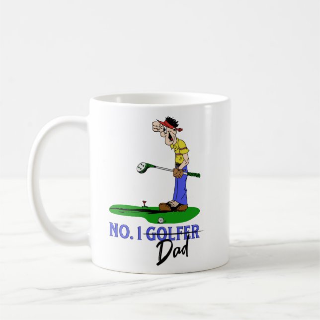 Nr. 1 Golfer-Vater Kaffeetasse (Links)