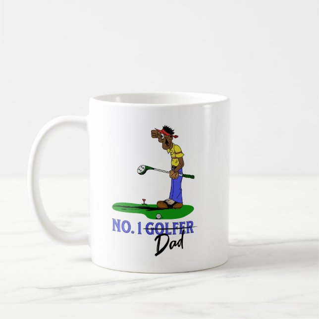 Nr. 1 Golfer-Vater Kaffeetasse (Links)