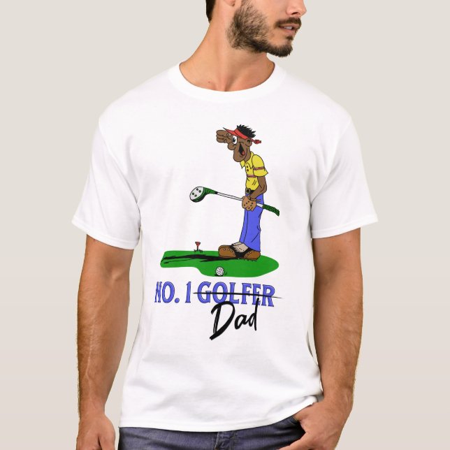 Nr. 1 Golfer-Vater T-Shirt (Vorderseite)