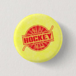 Nr. 1 Hockey Mum Abzeichen, Eishockey Abzeichen Button