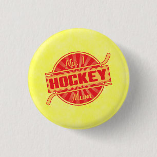 Nr. 1 Hockey Mum Abzeichen, Eishockey Abzeichen Button