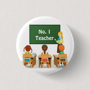 ** Nr. 1 LEHRER** Button