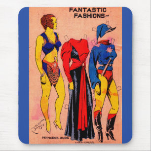 Nr. 1- Papierpuppen Dreißigerjahre Prinzessin Aura Mousepad