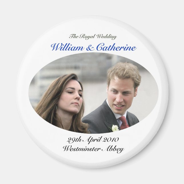 Nr. 1 The Royal Wedding William & Catherine Magnet (Vorne)