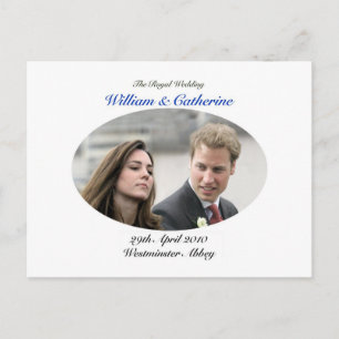 Nr. 1 The Royal Wedding William & Catherine Postkarte