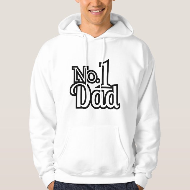 Nr. 1 Vater Hoodie (Vorderseite)