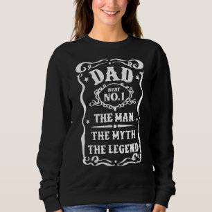Nr. 1 Vater Papa Der Mann Der Mythos der Legende V Sweatshirt