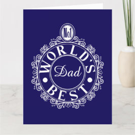 Nr.1 Weltet beste Vater-Custom-Typografie White Pr Karte