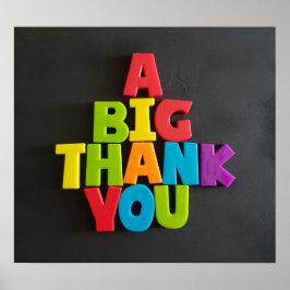 Nr.: 202 EIN GROSSER DANK, DASS IHR Poster von TFD