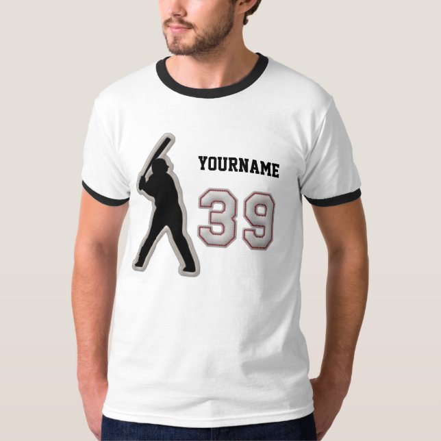 Nr.39 Hitter-Uniform - coole Baseball-Stiche T-Shirt (Vorderseite)