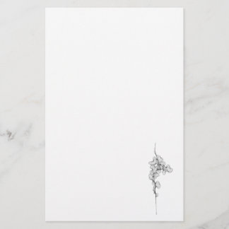 Nr. 3- Kurve auf einem stationären Briefpapier