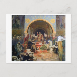 Nr. 4 The Bulgarian Zar Simeon, Mucha Postkarte