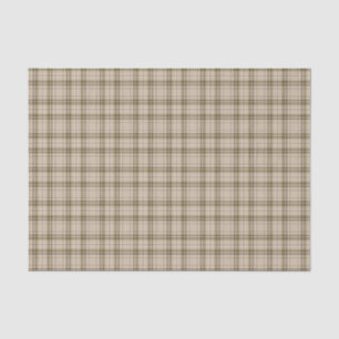 Nr. 59 des Tartan-kariertes Brown, Beige u. grünes Seidenpapier