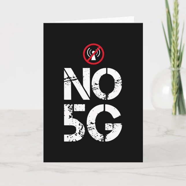 Nr. 5G - Anti-5G-Strahlungsgeschenk Karte (Vorderseite)