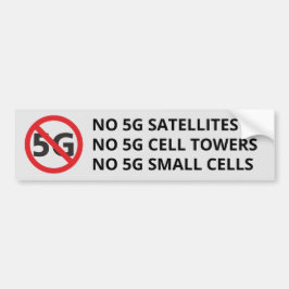 Nr. 5G-Satelliten, Zellentürme oder kleine Zellen Autoaufkleber