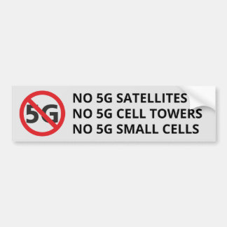 Nr. 5G-Satelliten, Zellentürme oder kleine Zellen Autoaufkleber