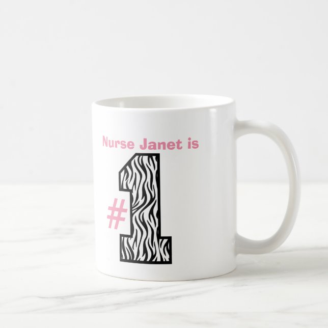 Nr. eine KRANKENSCHWESTER großes gemustertes Kaffeetasse (Rechts)