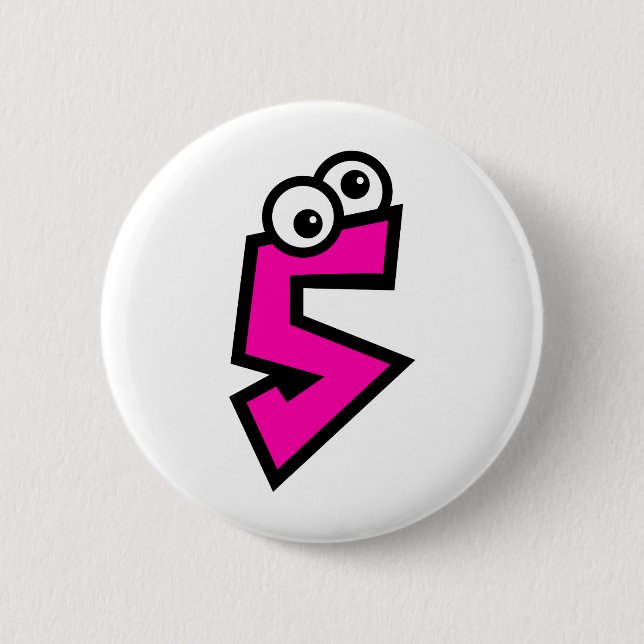 Nr. fünf button (Vorderseite)