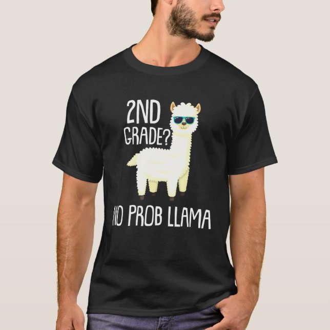 Nr. Prob Llama Student School T-Shirt (Vorderseite)