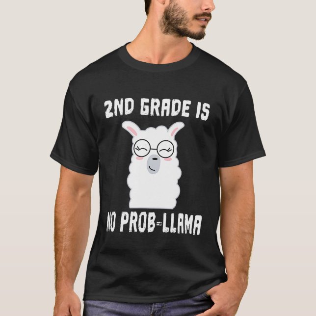 Nr. Prob Llama Team Lehrer T-Shirt (Vorderseite)