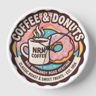 NRH Coffee & Donuts Vintage 1950er Jahre Diner Wan Uhr