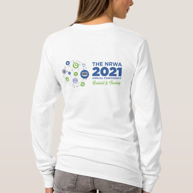 NRWA 2021 Conference T - Shirt, Women's Long Sleev T-Shirt (Rückseite)