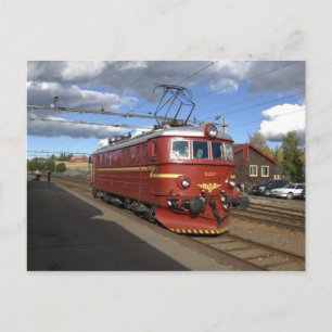 NSB Veteran El 11 bei Eina st., Norwegen Postkarte