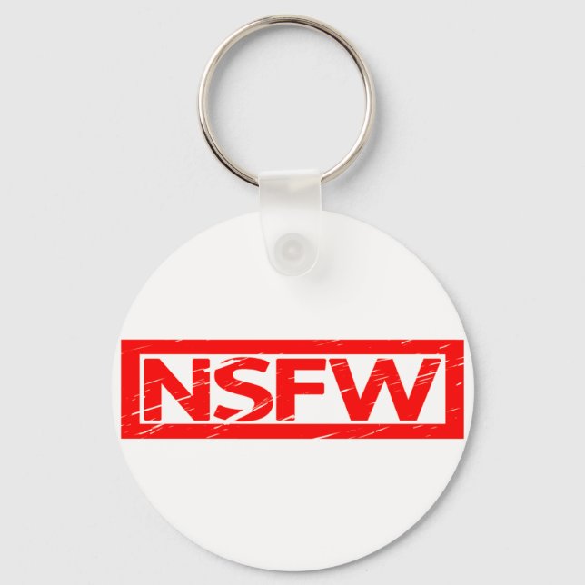 NSFW-Briefmarke Schlüsselanhänger (Vorderseite)