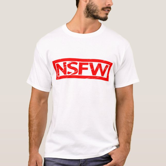 NSFW-Briefmarke T-Shirt (Vorderseite)
