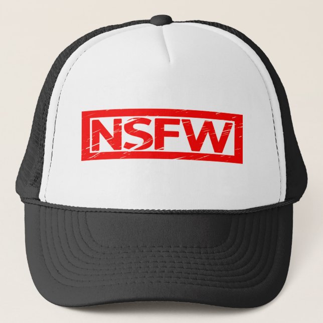 NSFW-Briefmarke Truckerkappe (Vorderseite)