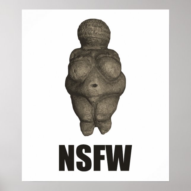 NSFW Prähistorische Venus Figurine Poster (Vorne)