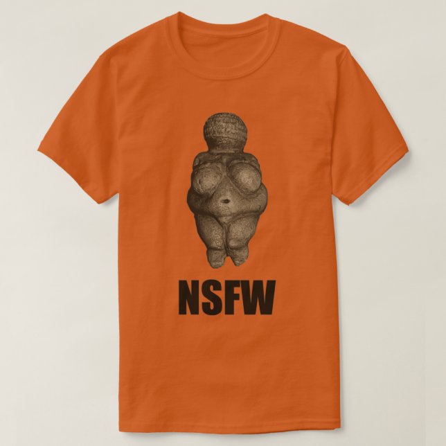 NSFW Prähistorische Venus Figurine T-Shirt (Design vorne)