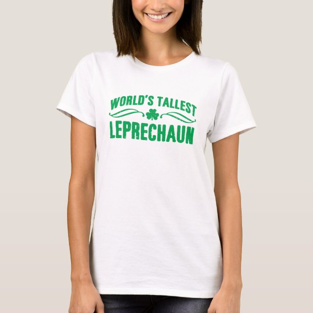 NSPFgtxt World's Tallest Leprechaun Niedlicher T - T-Shirt (Vorderseite)