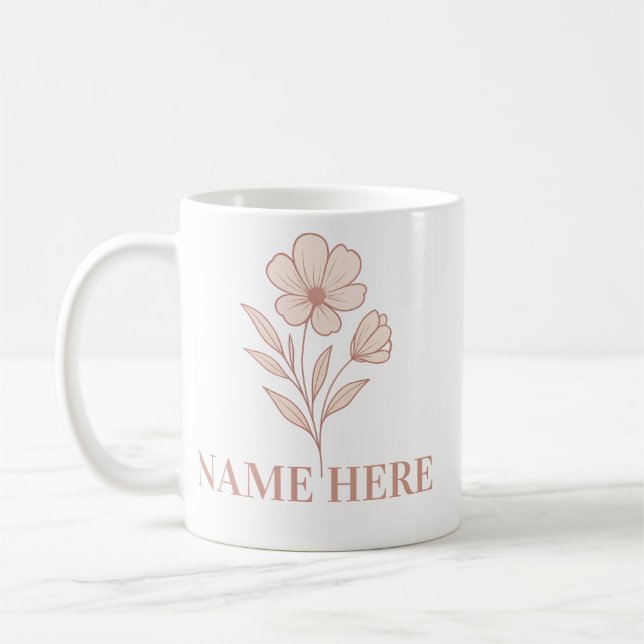nspirational Gift Personalized Name  Kaffeetasse (Links)