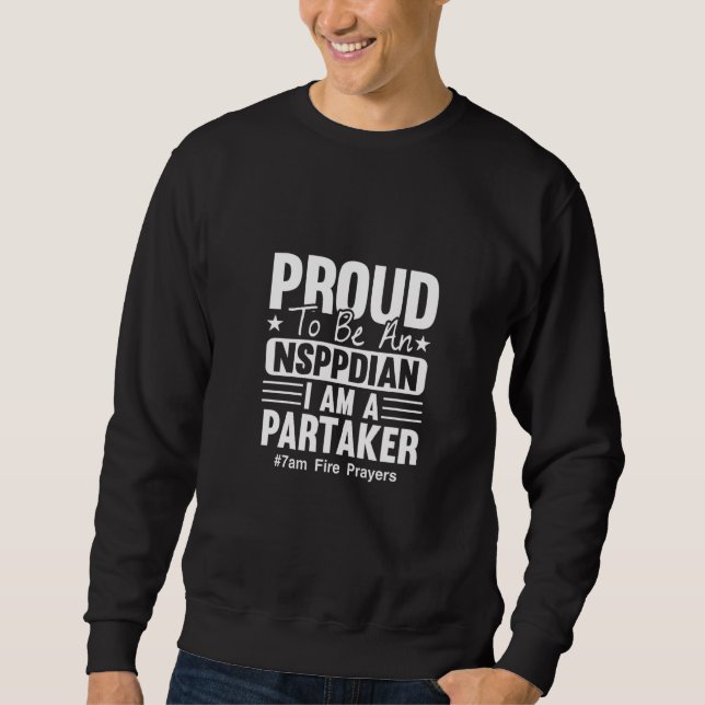 NSPPDIAN  was Gott nicht tun kann, existiert nicht Sweatshirt (Vorderseite)