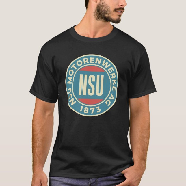 NSU Motorräder Motorenwerke Rundschreiben Logo C T-Shirt (Vorderseite)