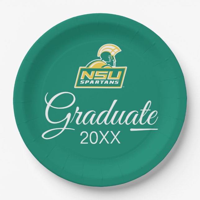 NSU Spartans Graduate Pappteller (Vorderseite)