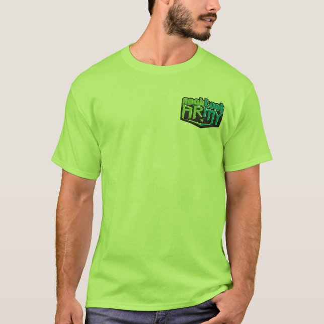 NTA kleines Logo-Grün T-Shirt (Vorderseite)