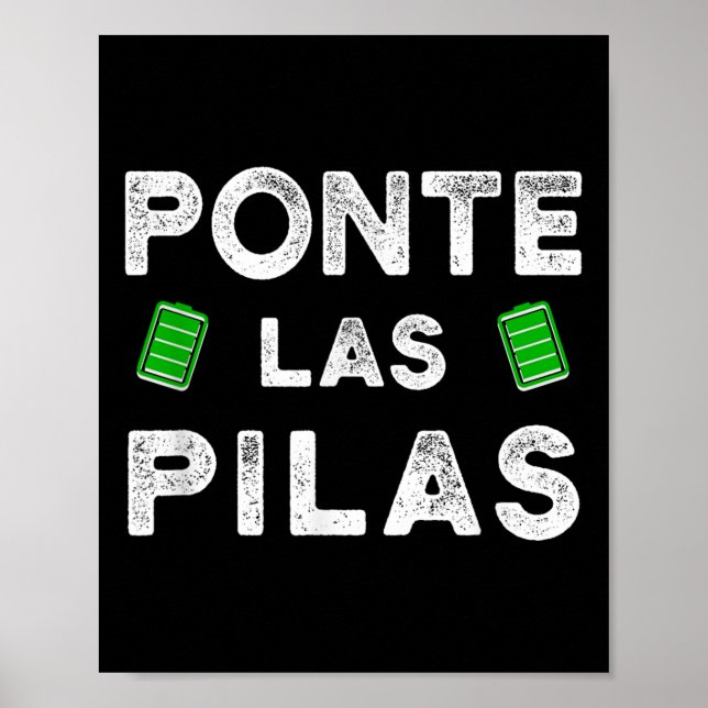 Nte Las Las Funny Spanish Saying Motivational  Poster (Vorne)